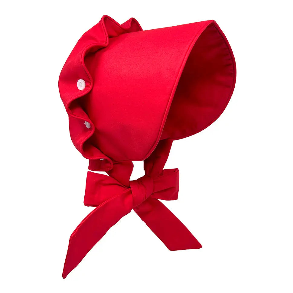 Carson Kids Red Bonnet (Pre-Order ETA November)