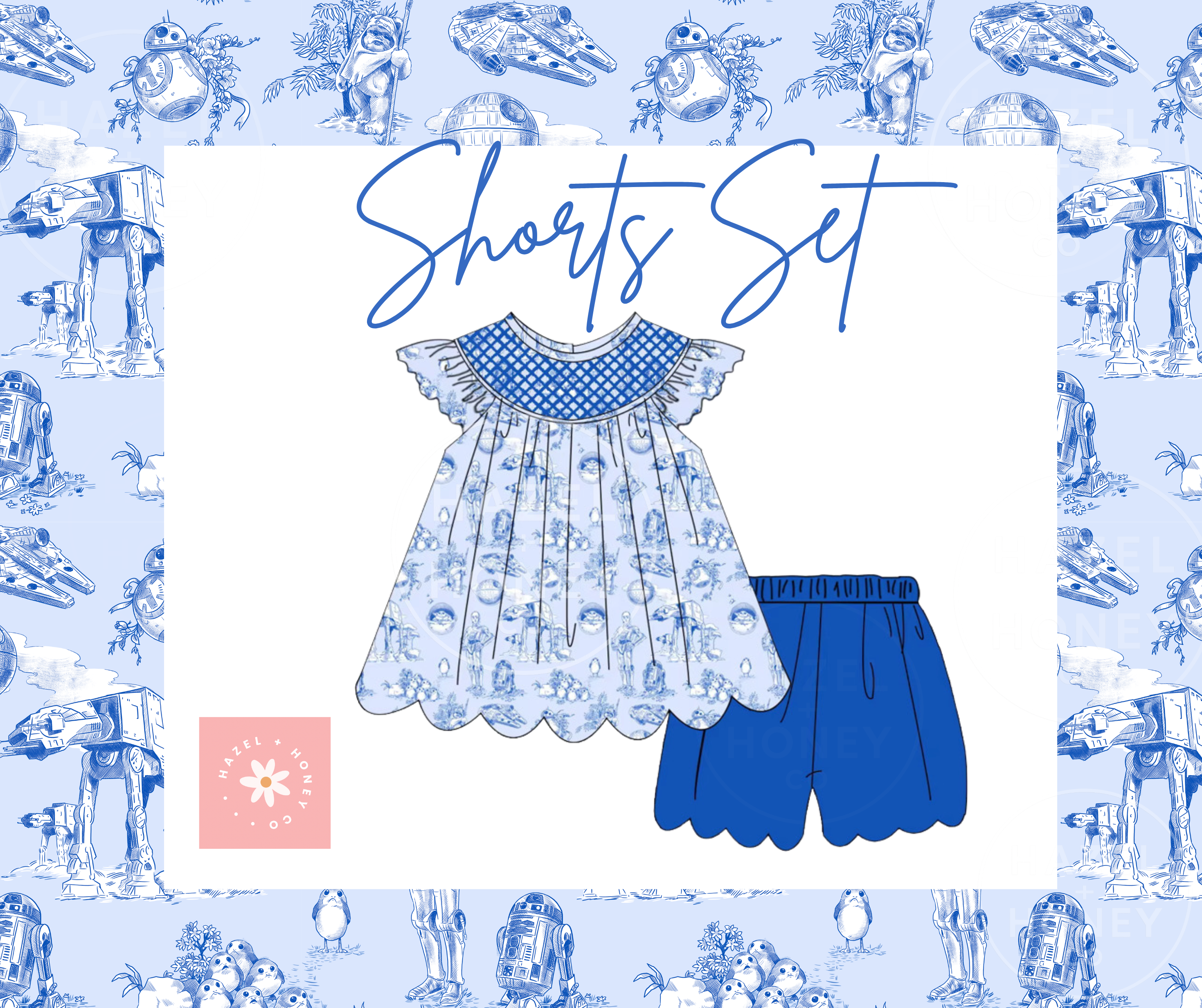 Toile de Starwars Shorts Set