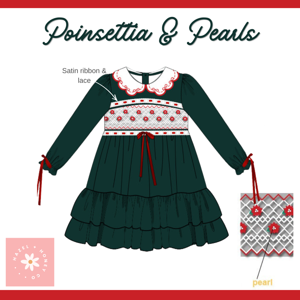 Poinsettia & Pearls Dress Extras