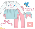 Little Blue Birds French Knot (Pre-order ETA December)