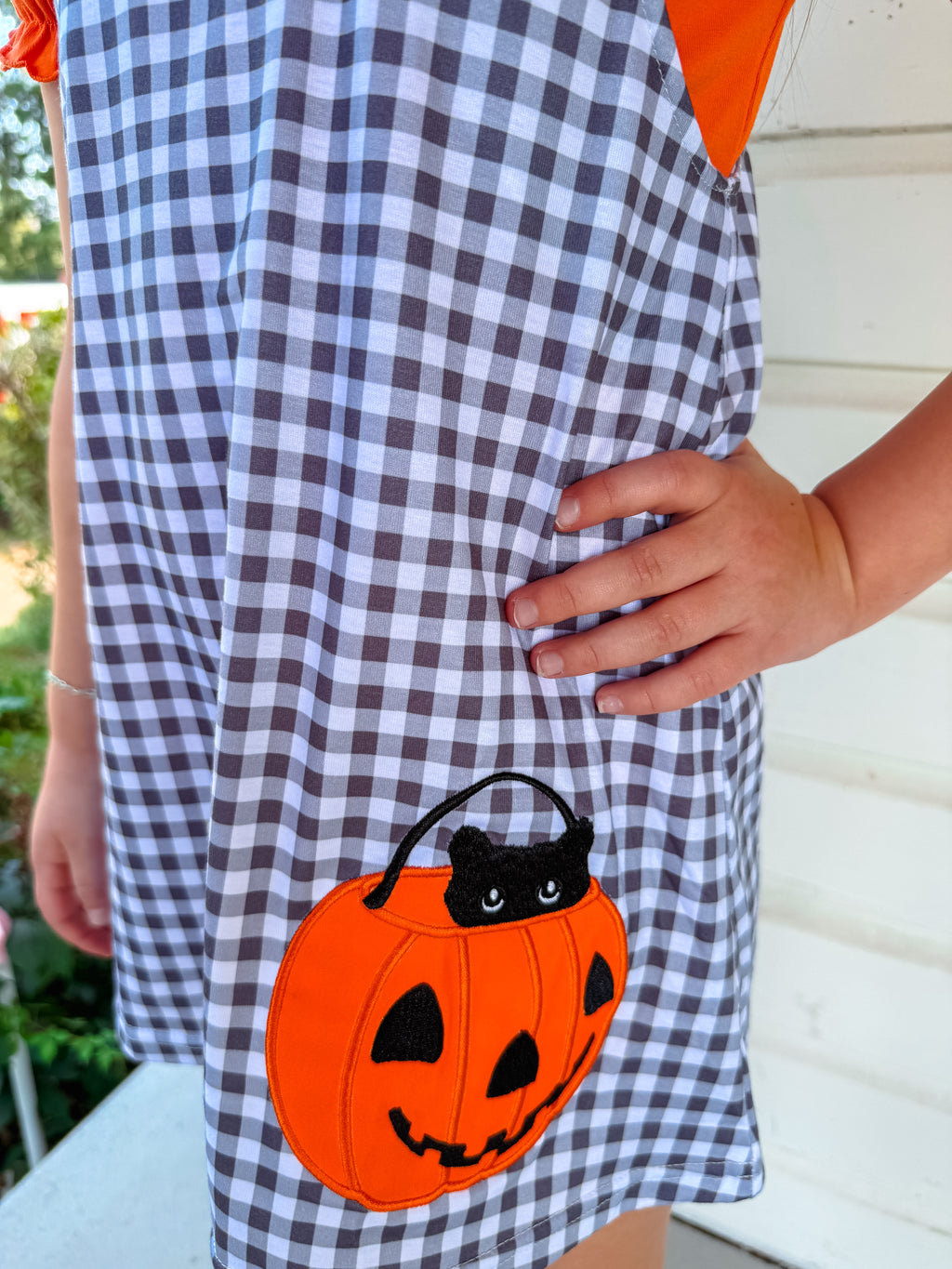 Jack O Lantern Kitty 3 Piece Bloomer Set Extras