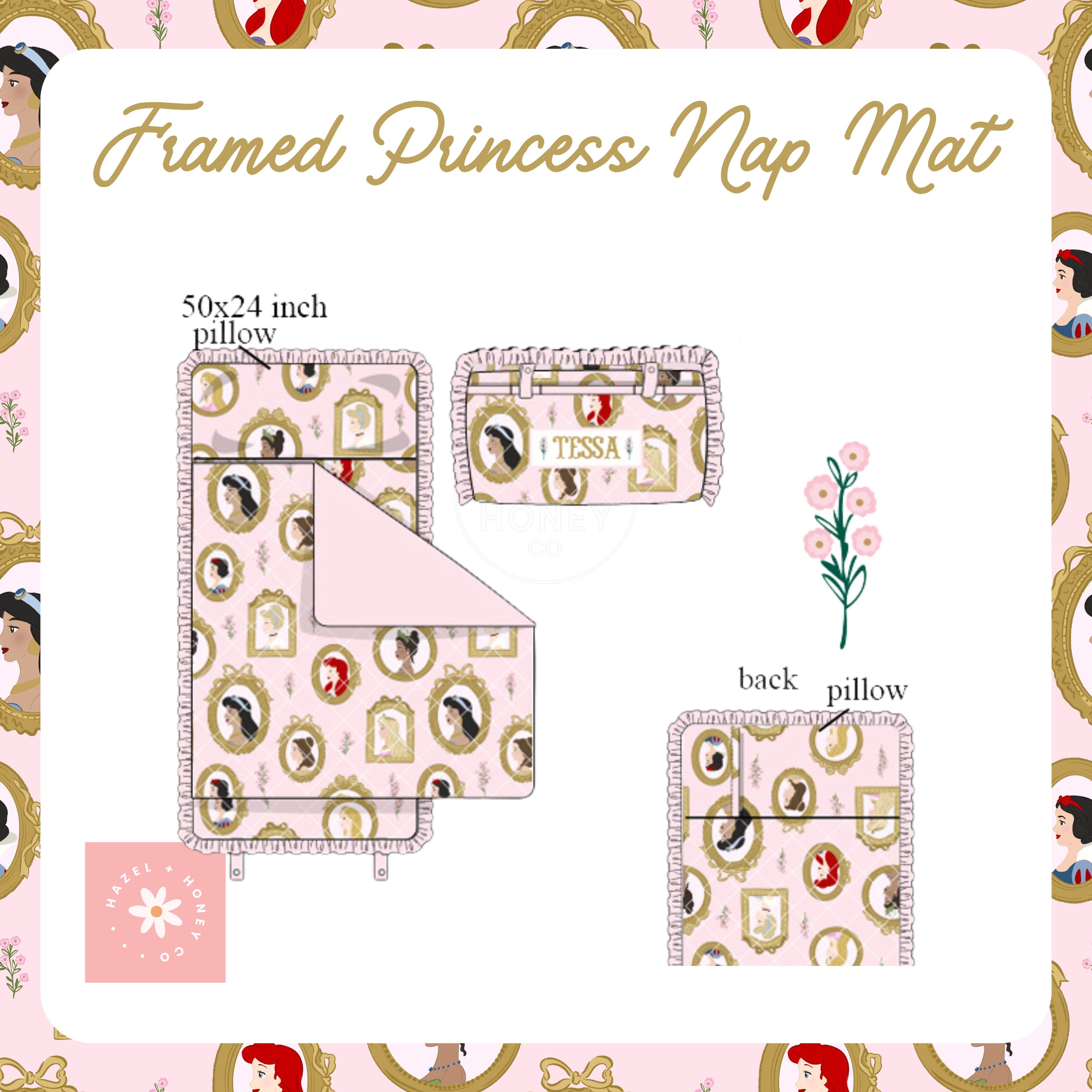 Framed Princess Nap Mat (Pre-Order ETA November)