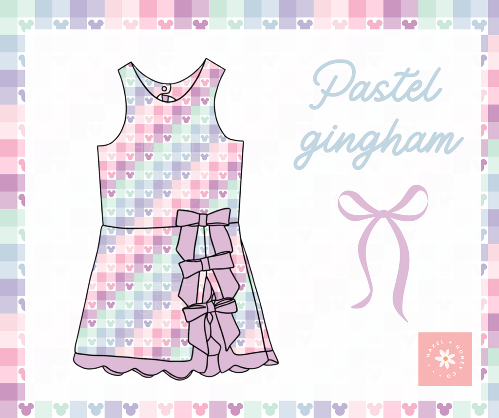 Pastel Gingham Athletic Set (Pre-Order ETA Mid November)
