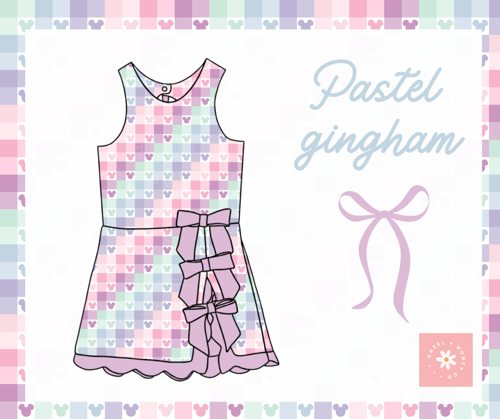 Pastel Gingham Athletic Set (Pre-Order ETA Mid November)