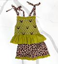 Smocked Safari Shorts Set Extras