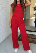 Red Pants Set