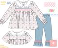 Rose Medallion Pants Set (Pre-Order ETA December)