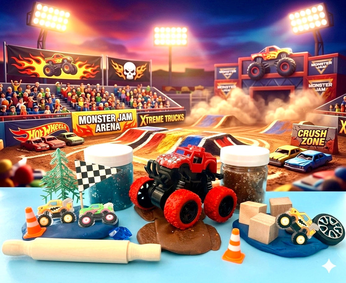 Monster Trucks Sensory Dough Kit (Pre-Order ETA November)