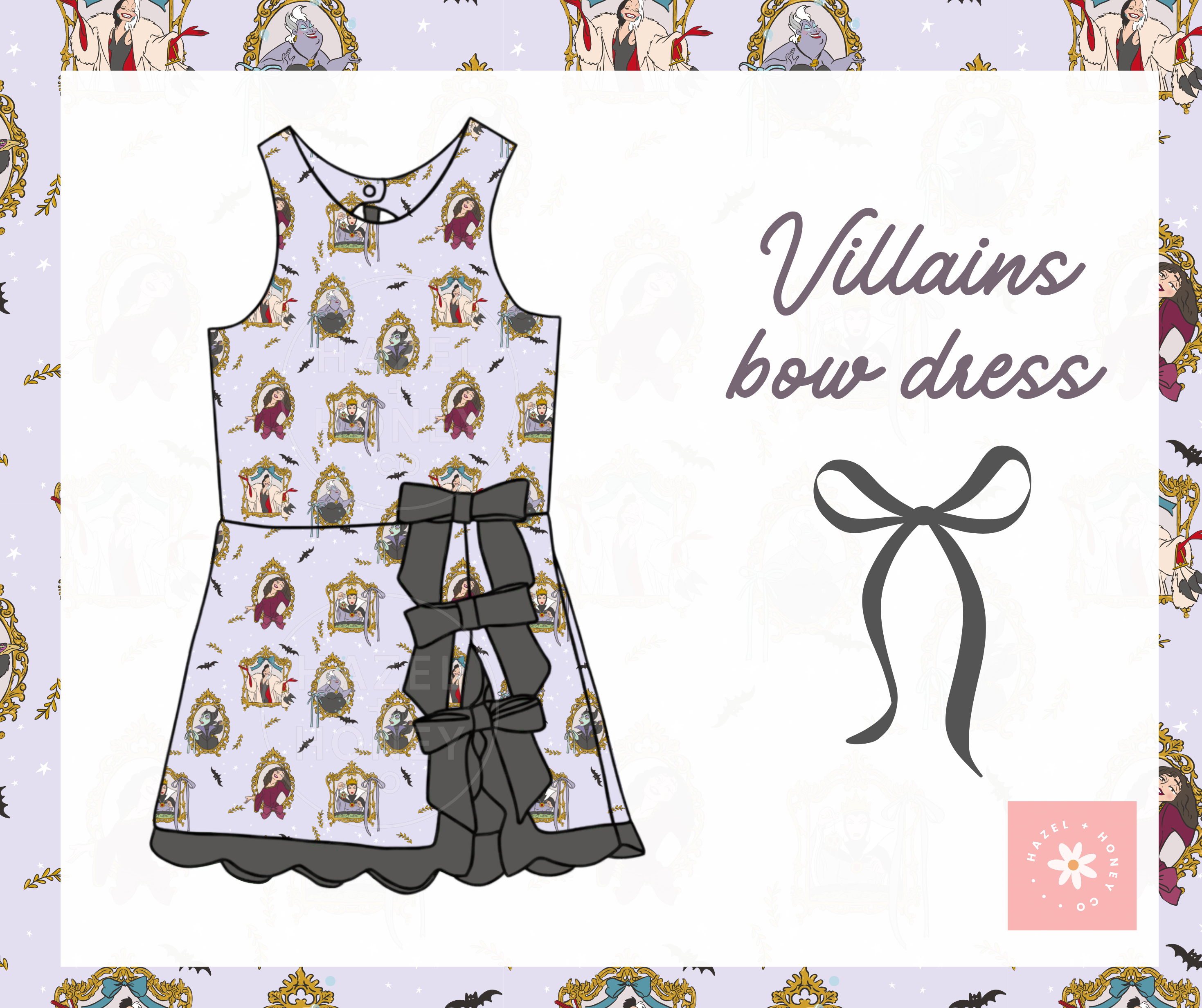 Villains Bow Athletic Dress Extras