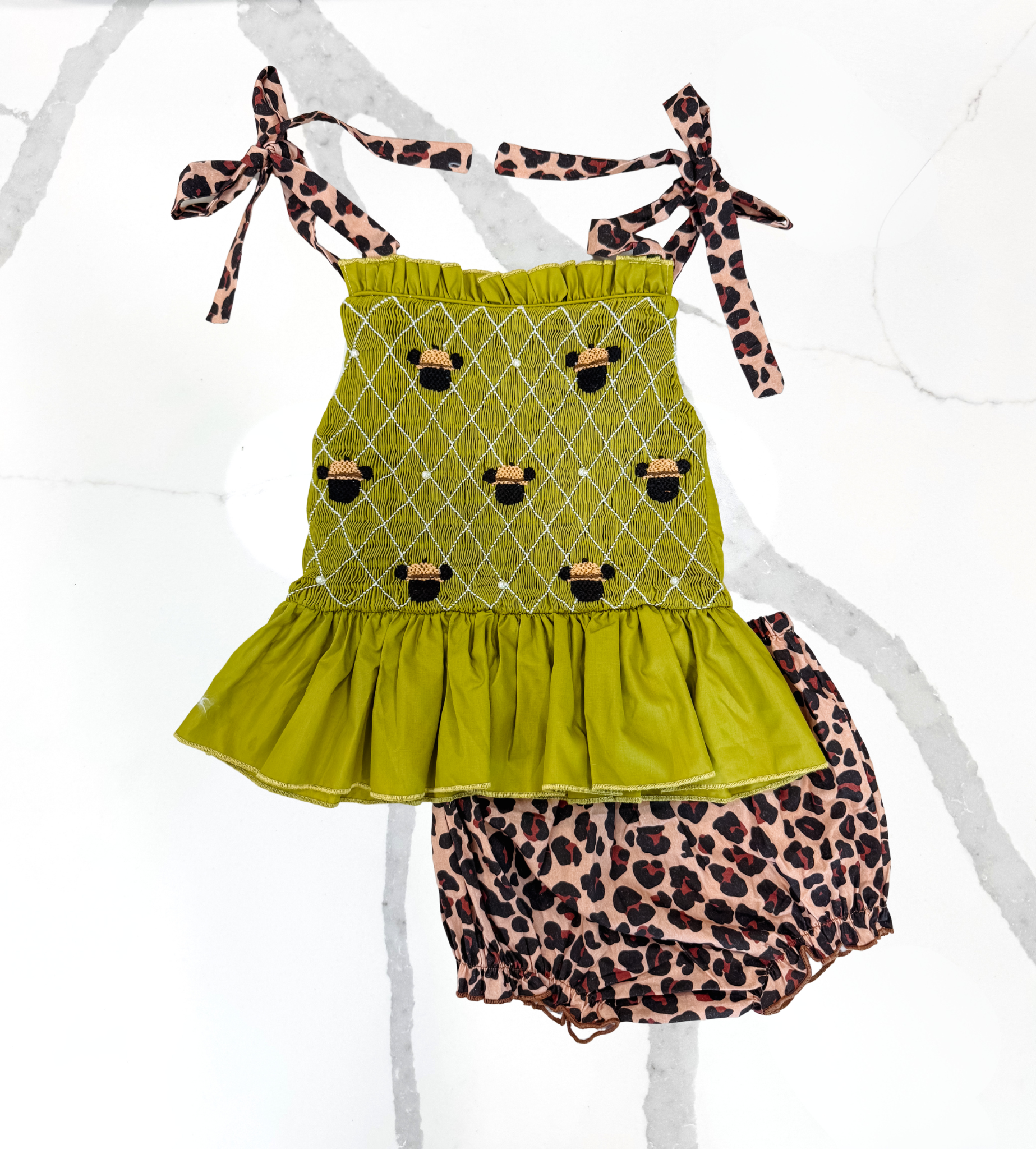 Smocked Safari Bloomer Set Extras