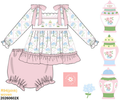Floral Ginger Jars Bloomer Set (Pre-Order ETA December)