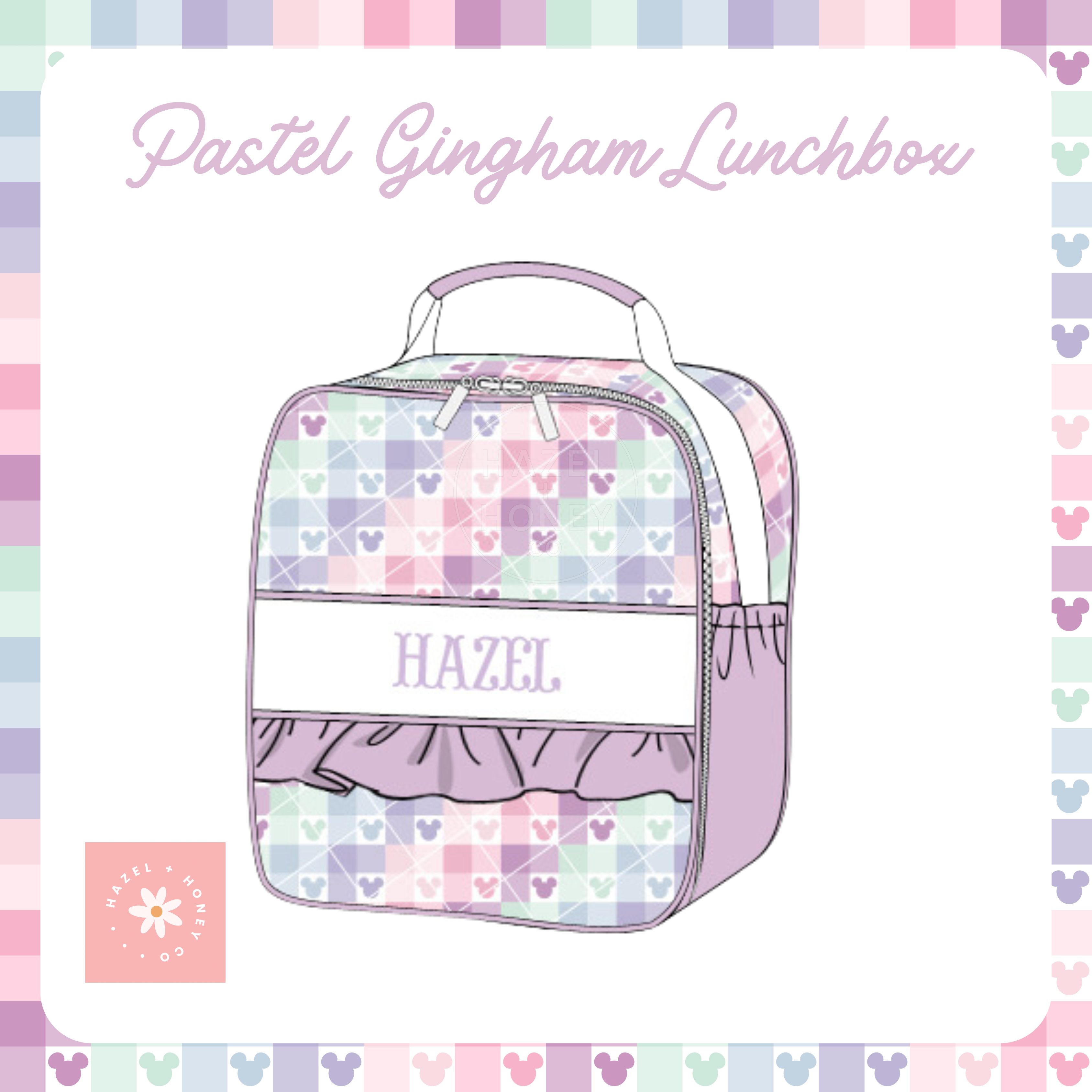 Pastel Gingham Lunchbox (Pre-Order ETA November)