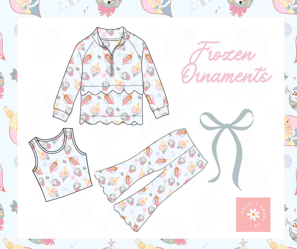 Frozen Ornaments 3 Piece Pants Set (Pre-Order ETA Mid October)
