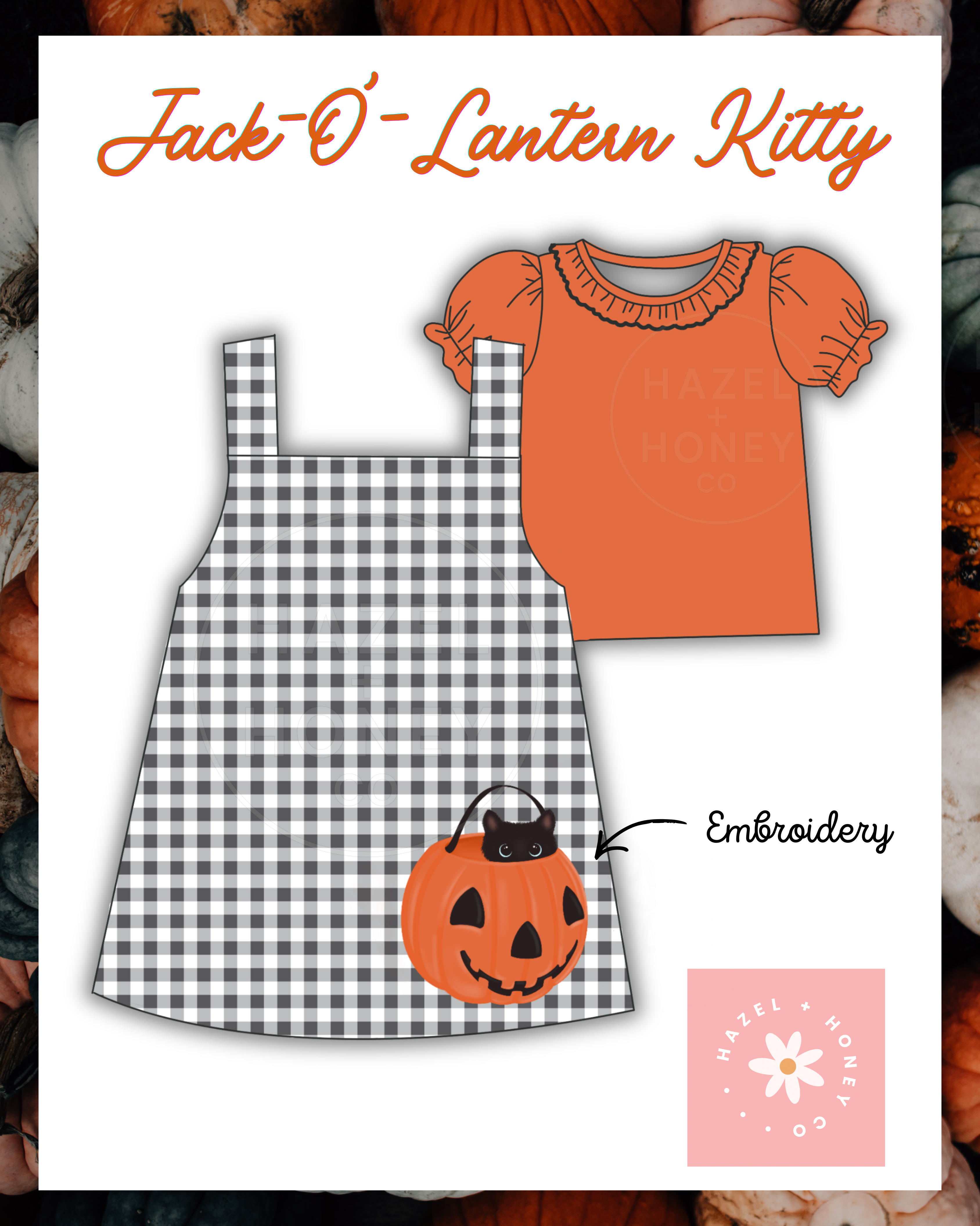 Jack O Lantern Kitty Dress (Pre-Order ETA August) (Copy)