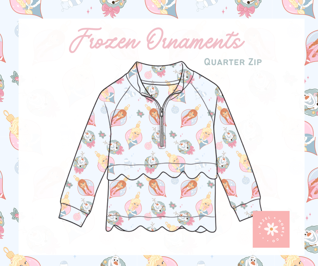Frozen Ornaments Quarter Zip (Pre-Order ETA Mid October)