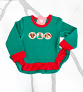 Christmas Cookies Ruffle Sweatshirt Extras