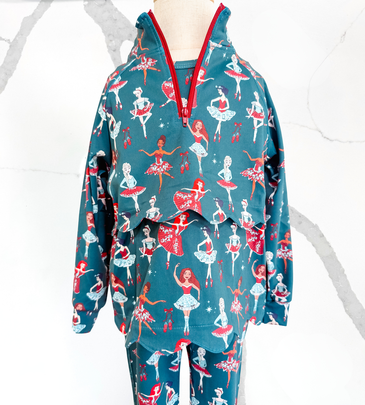 Christmas Ballerinas 3 Pc Piece Pants Set Extras