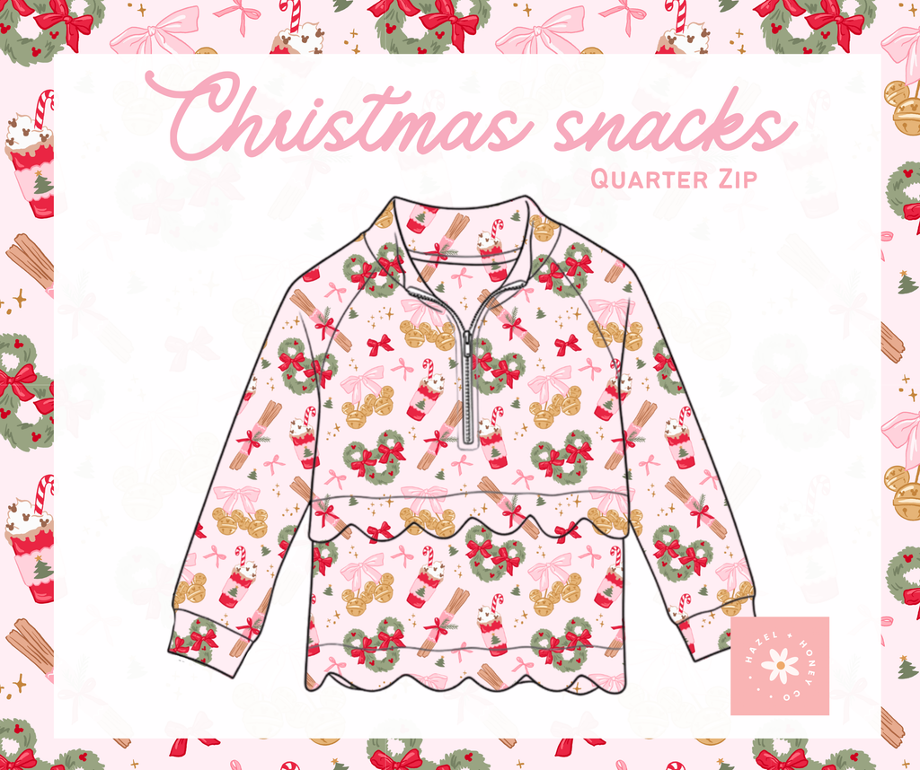 Christmas Snacks Quarter Zip (Pre-Order ETA Early September)