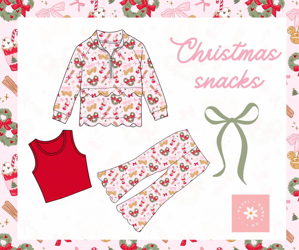 Christmas Snacks 3 Piece Pants Set (Pre-Order ETA Early September)
