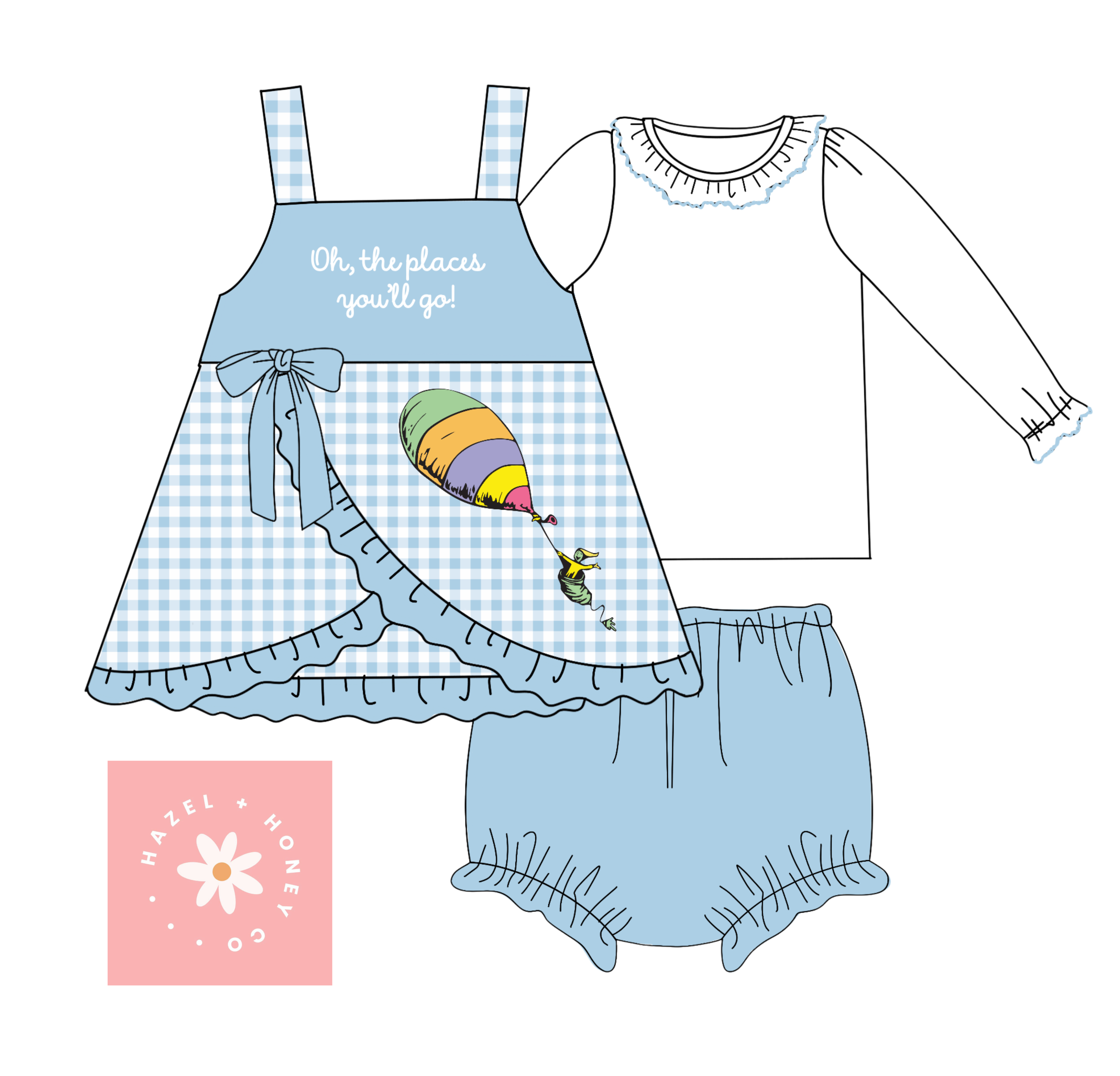 Places 3 Piece Bloomer Set (Pre-Order ETA January)