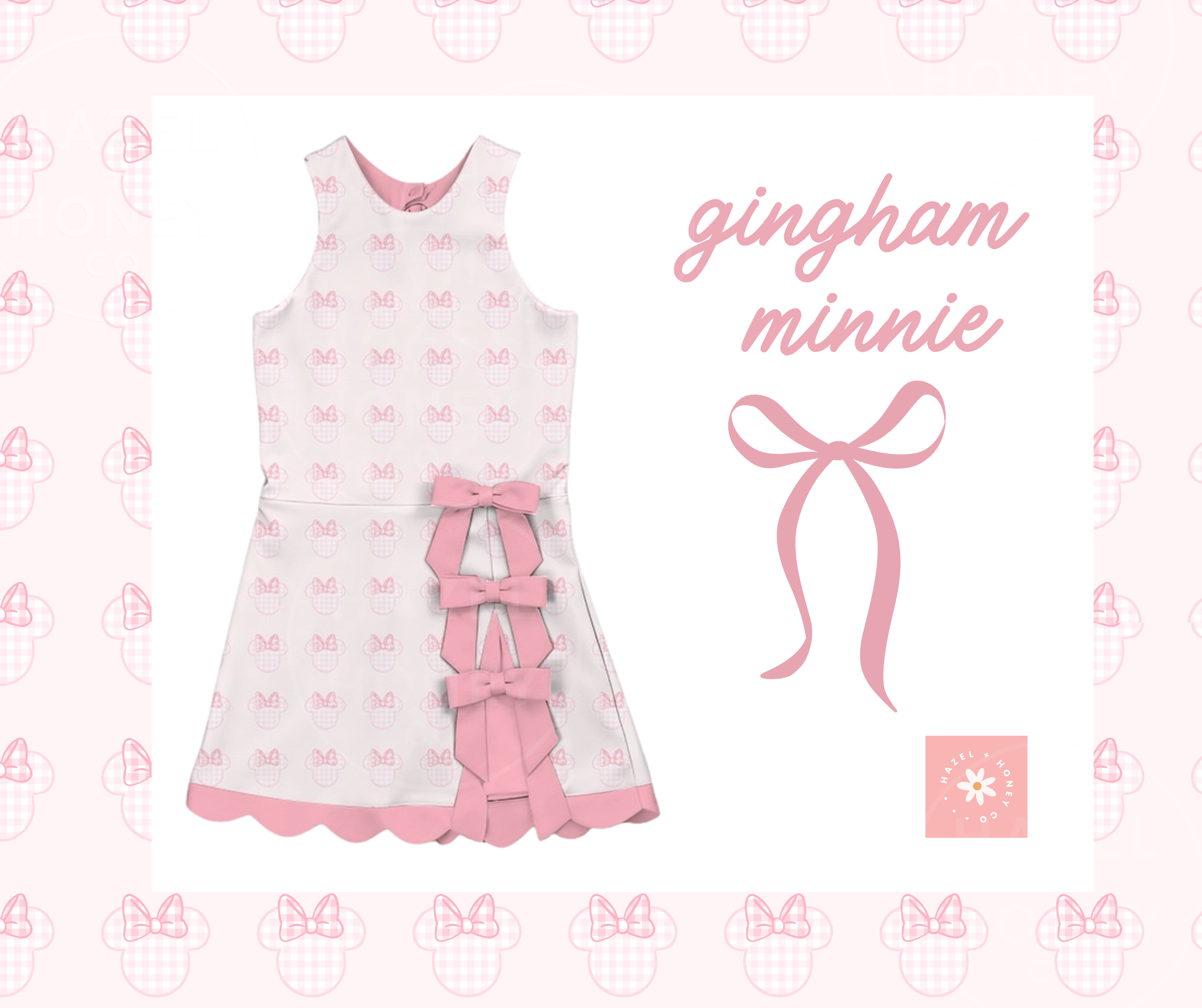 Gingham Minnie Athletic Dress Extras