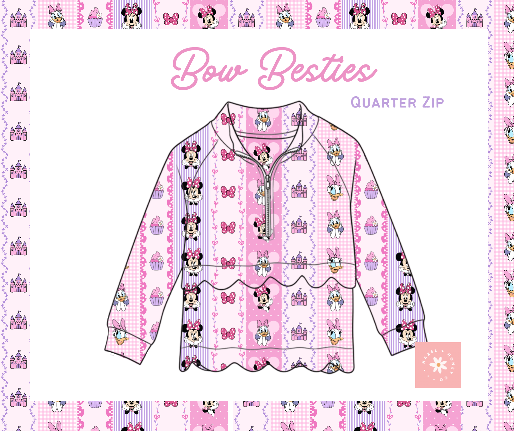 Bow Besties Quarter Zip (Pre-Order ETA Mid November)