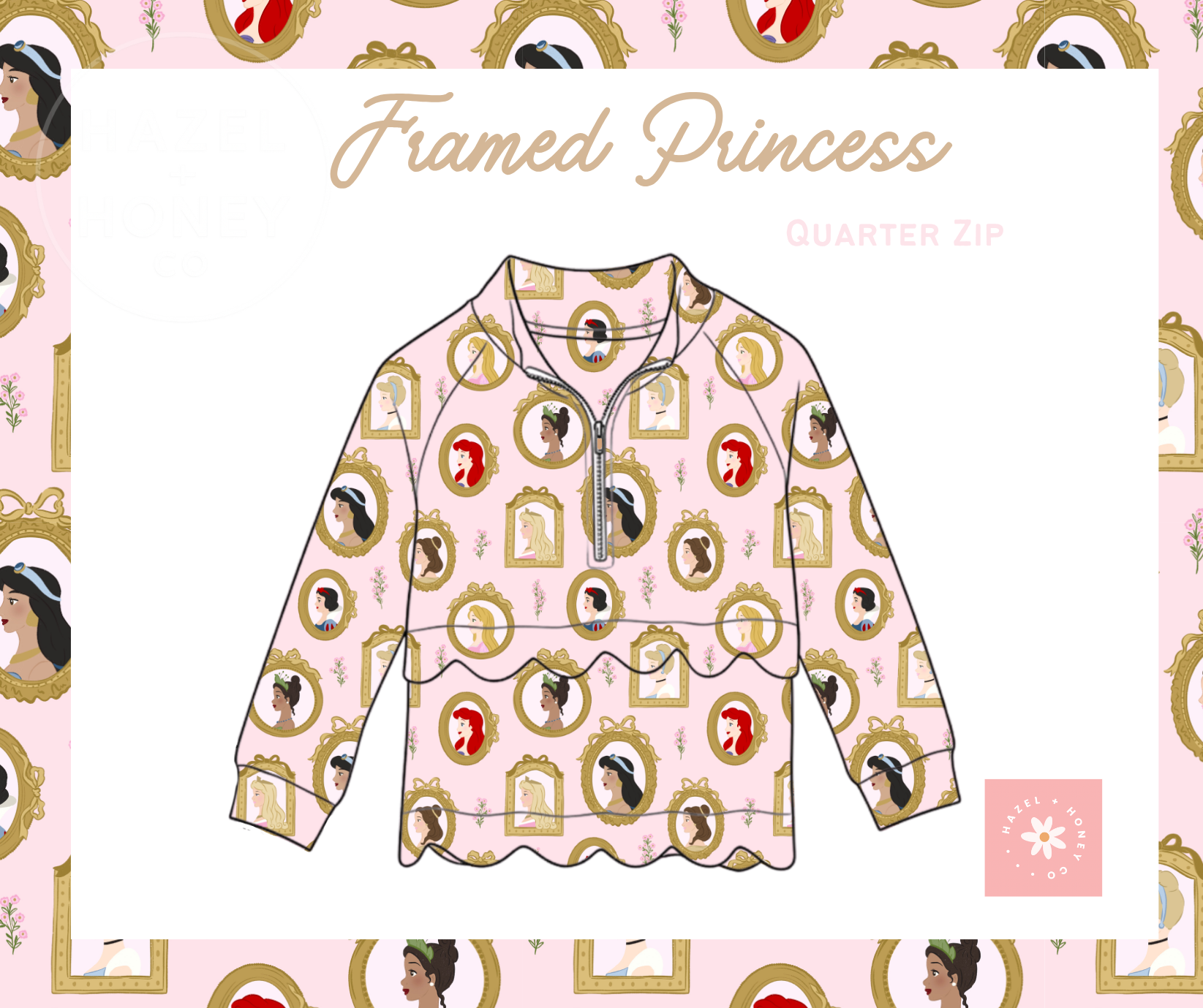Framed Princess Quarter Zip (Pre-Order ETA Mid November)
