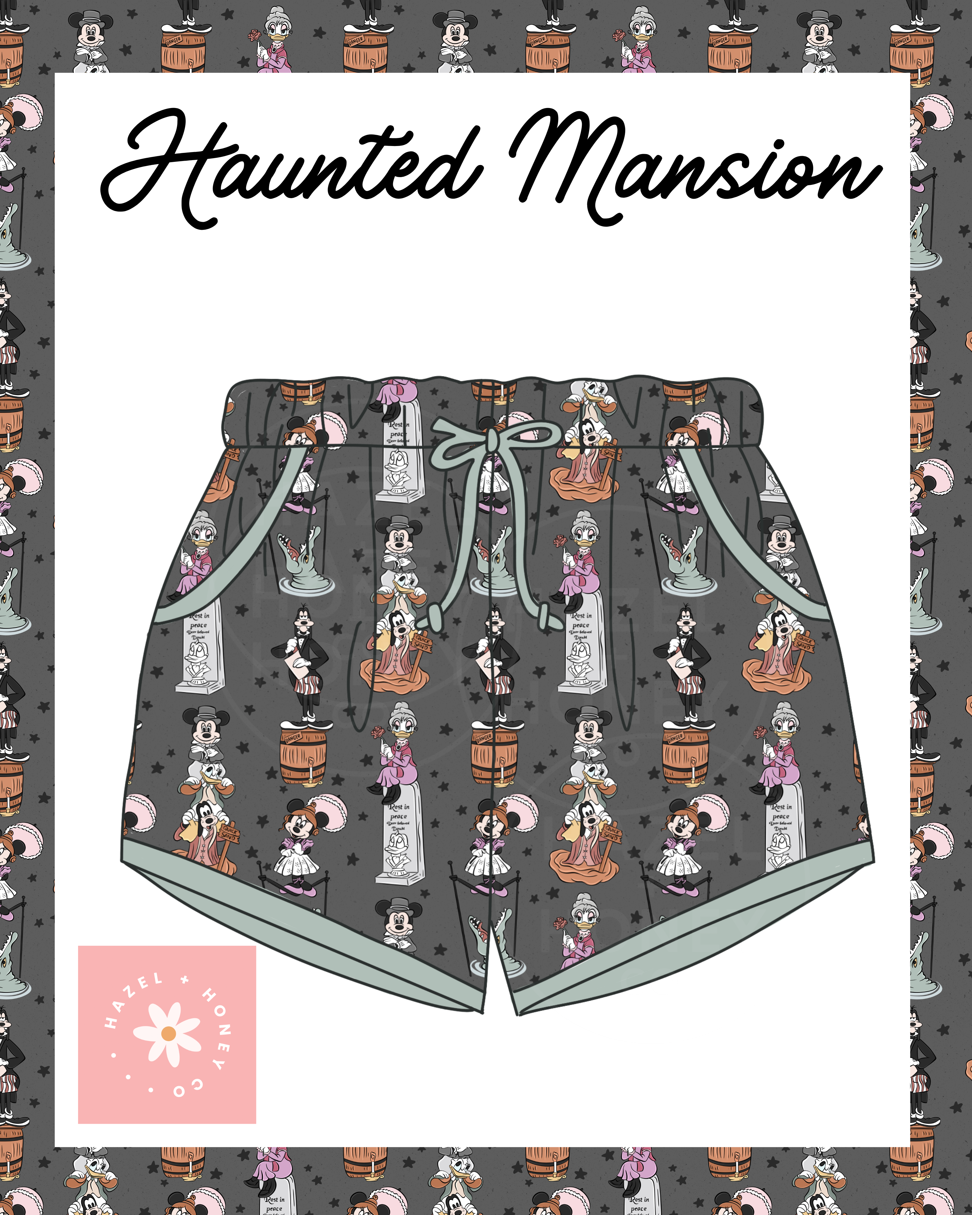 Haunted Mansion Boys Shorts Extras