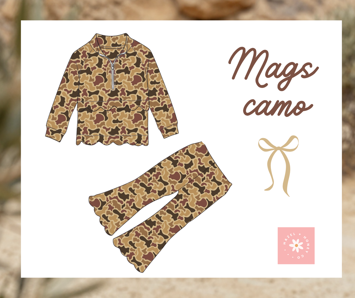 Mags Camo 2 pc Pants Set Extras Pre-Sale (ETA DEC)